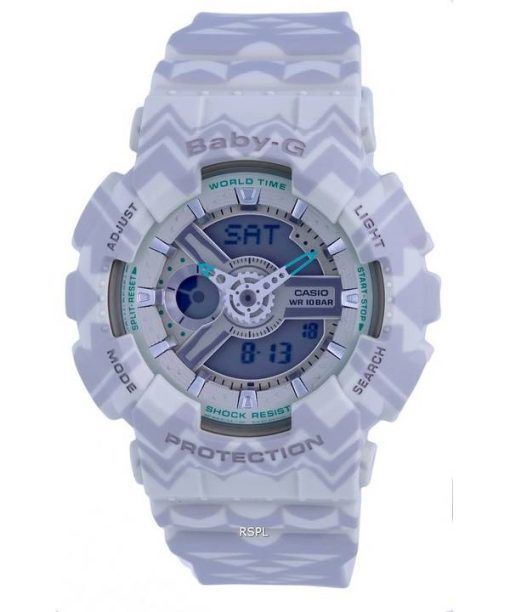 Casio Baby-G Analogique Numérique Cadran Gris Quartz BA-110TP-8A.G BA110TP-8 100M Montre Femme