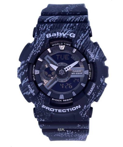 Casio Baby-G Analogique Numérique Résine Quartz BA-110TX-1A BA110TX-1 100M Montre Femme