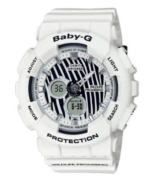 Casio Baby-G Wildlife Édition Limitée Quartz Analogique Numérique BA-120WLP-7A BA120WLP-7 100M Montre Femme