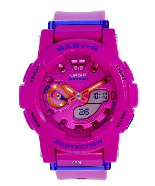 Casio Baby-G Analogique Numérique Résine Quartz BGA-185FS-4A.G BGA185FS-4 100M Montre Femme