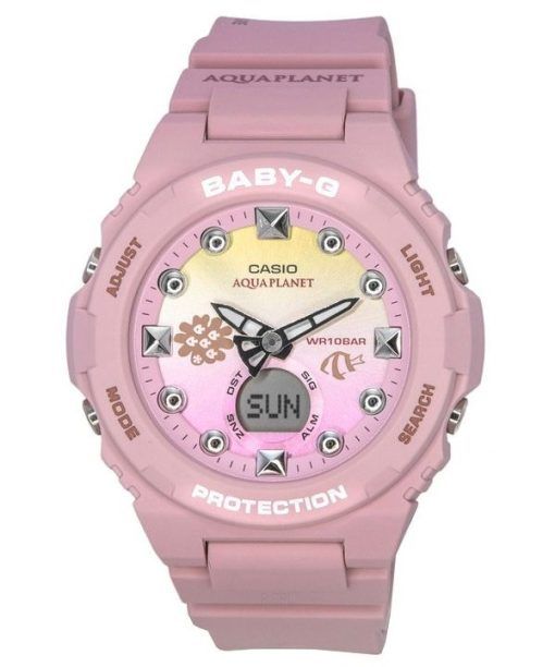 Casio Baby-G Aquaplanet Édition Limitée Analogique Numérique Cadran Multicolore Quartz BGA-320AQ-4A 100M Montre Femme