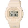 Casio Baby-G Digital Beige Rose Résine Quartz BGD-565-4 BGD565-4 100M Montre Femme