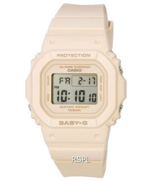 Casio Baby-G Digital Beige Rose Résine Quartz BGD-565-4 BGD565-4 100M Montre Femme