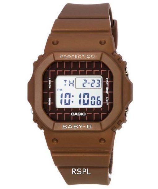 Montre pour femme Casio Baby-G Sweets Collection Chocolate Brown Digital Quartz BGD-565USW-5 BGD565USW-5 100M