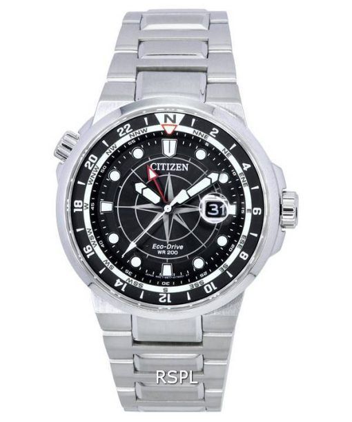 Montre pour homme Citizen Eco-Drive Endeavour è  cadran noir Diver BJ7140-53E 200M