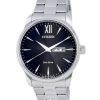 Montre pour homme Citizen Classic en acier inoxydable avec cadran noir Eco-Drive BM8550-81E 100M