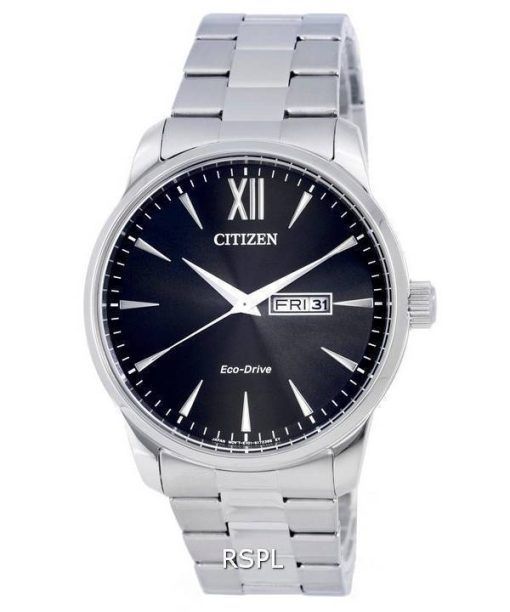 Montre pour homme Citizen Classic en acier inoxydable avec cadran noir Eco-Drive BM8550-81E 100M