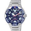 Montre pour homme Citizen Promaster Dive Eco-Drive en acier inoxydable avec cadran bleu BN0231-52L 200M