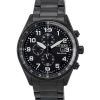 Citizen Eco-Drive Chronographe Acier Inoxydable Cadran Noir CA0775-79E 100M Montre Homme