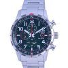 Citizen Aviator Eco-Drive Chronographe Acier Inoxydable Cadran Vert CA0791-81X 100M Montre Homme