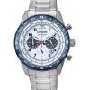 Citizen Eco-Drive Chronographe Acier Inoxydable Cadran Gris CA4554-84H 100M Montre Homme