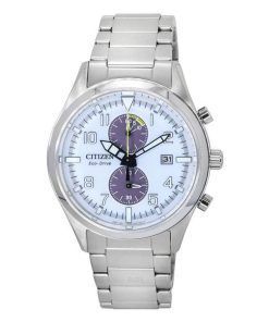 Citizen Classic Eco-Drive Chronographe Acier Inoxydable Cadran Blanc CA7028-81A 100M Montre Homme