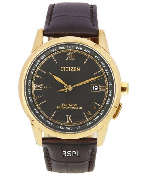 Citizen Eco-Drive Global Radio Contrôlée Cadran Gris CB0158-10H 100M Montre Homme