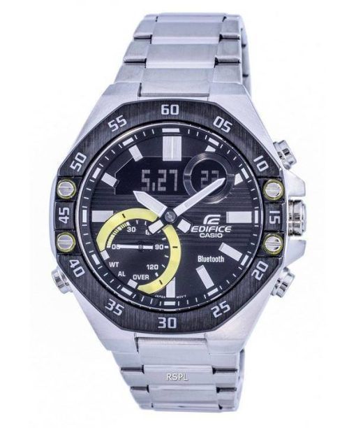 Casio Edifice Mobile Link Analogique Numérique Quartz ECB-10DB-1B ECB10DB-1B 100M Montre Homme