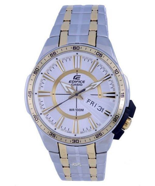 Montre pour homme Casio Edifice analogique à quartz en acier inoxydable bicolore EFR-106SG-7A9.G EFR106SG-7A9 100M