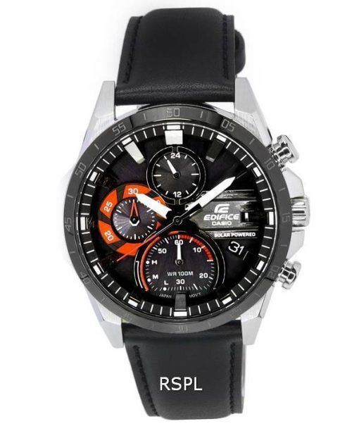 Casio Edifice Smartphone Link Chronographe Cadran Noir Énergie Solaire EQS-940BL-1A EQS940BL-1 100M Montre Homme