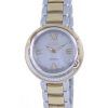 Montre pour femme Citizen Diamond Accents en acier inoxydable bicolore avec cadran argenté Eco-Drive EX1124-52D.G