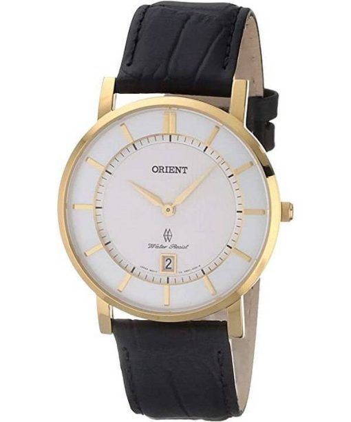 Montre pour homme Orient Classic Leather Strap Dressy White Dial Quartz FGW01002W0