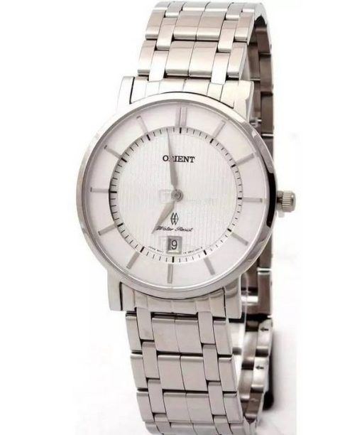 Orient Classic Acier Inoxydable Cadran Blanc Quartz FGW01006W0 Montre Homme