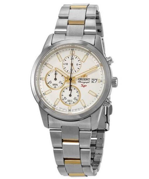 Montre pour homme Orient SP chronographe cadran blanc Quartz FKU00001W0