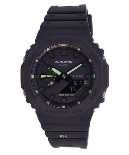 Montre pour homme Casio G-Shock Neon Accent Analog Digital Quartz Diver GA-2100-1A3 GA2100-1A3 200M