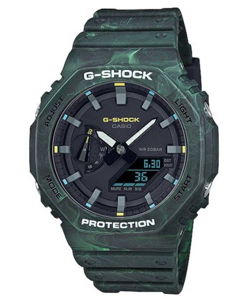 Casio G-Shock Mystic Forest Analogique Numérique Quartz GA-2100FR-3A GA2100FR-3 200M Montre Homme