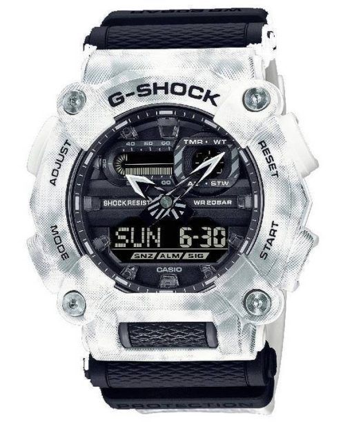 Montre pour homme Casio G-Shock Frozen Forest analogique numérique Quartz GA-900GC-7A GA900GC-7 200M