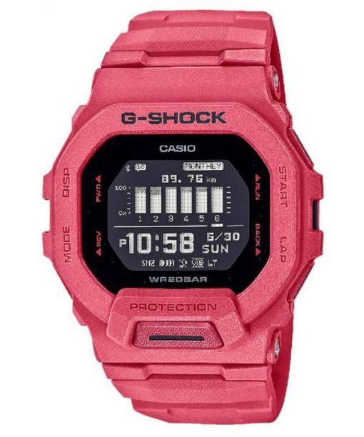 Casio G-Shock Résine Cadran Noir Numérique GBD-200RD-4 GBD200RD-4 200M Montre Homme