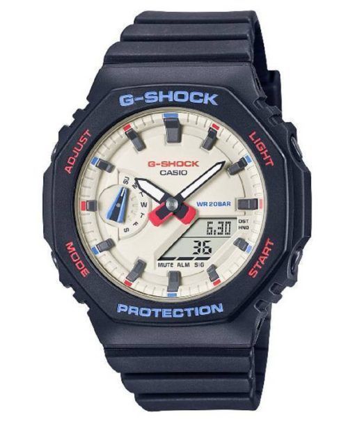 Montre pour femme Casio G-Shock Tricolor Design Analog Digital Quartz GMA-S2100WT-1A GMAS2100WT-1 200M