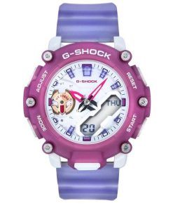 Montre pour femme Casio G-Shock analogique numérique bracelet en résine translucide Quartz GMA-S2200PE-6A 200M