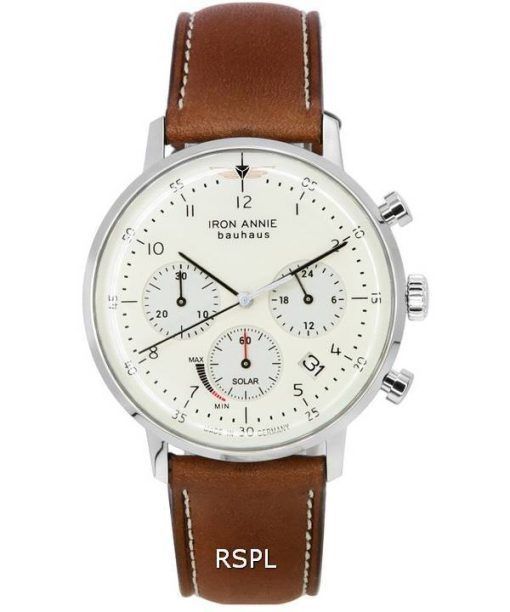 Iron Annie Bauhaus chronographe solaire cadran beige 50865 montre pour homme fr