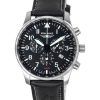 Montre Homme Iron Annie F13 Tempelhof Chronographe Bracelet Cuir Cadran Noir Quartz 56822 100M