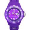 Ice Forever Bracelet en silicone Cadran violet Quartz 005104 100M Montre pour femme