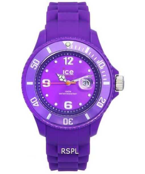 Ice Forever Bracelet en silicone Cadran violet Quartz 005104 100M Montre pour femme