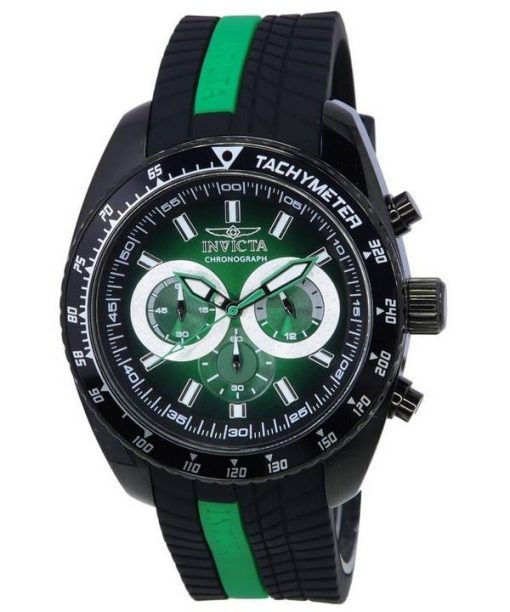 Invicta S1 Rally Chronographe Cadran Noir Et Vert Quartz 36307 100M Montre Homme