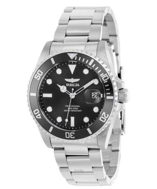 Invicta Pro Diver Acier Inoxydable Cadran Noir Quartz Diver&#39,s 37149 200M Montre Femme