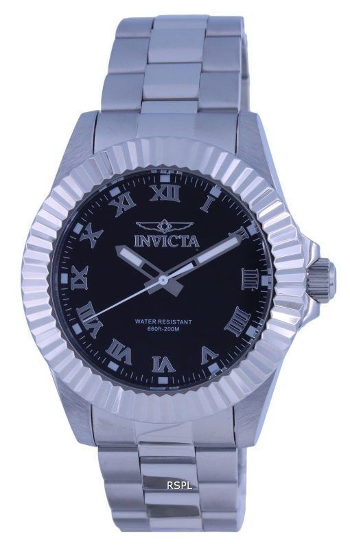 Invicta Pro Diver Acier Inoxydable Cadran Noir Quartz INV37404 200M Montre Homme