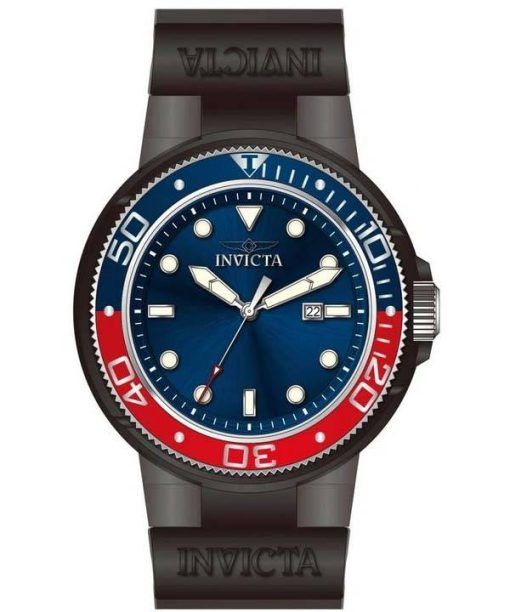 Invicta Pro Diver Silicone Cadran Bleu Quartz 38883 100M Montre Homme