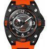 Invicta Aviator Silicone Cadran Noir Automatique 40284 100M Montre Homme