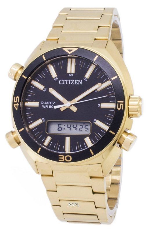 Montre Citizen Quartz JM5462-56E numérique analogique pour hommes