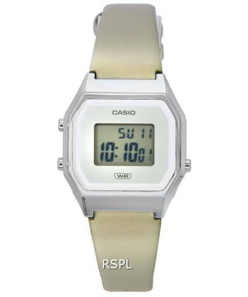 Montre pour femme Casio Vintage cadran gris numérique Quartz LA680WEL-8 LA680WEL-8