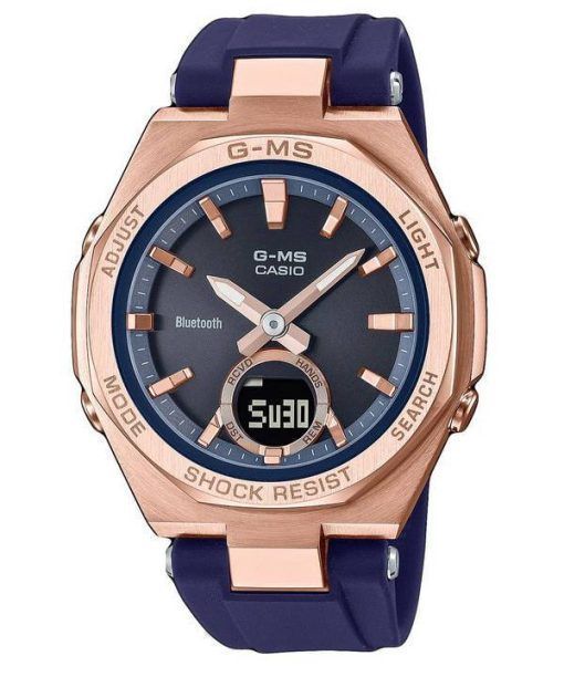 Casio Baby-G Bluetooth Analogique Numérique Résine Quartz MSG-B100G-2A MSGB100G-2 100M Montre Femme