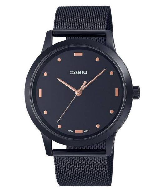 Montre Homme Casio Analogique Cadran Noir Acier Inoxydable MTP-2022VB-1C MTP2022VB-1