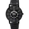 Casio Standard Analogique Acier Inoxydable Cadran Noir Quartz MTP-B135B-1A MTPB135B-1 Montre Homme