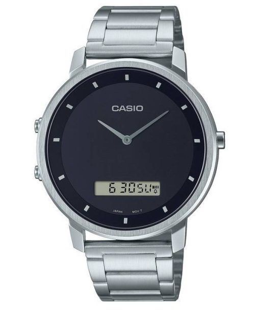 Montre pour homme Casio Standard en acier inoxydable analogique numérique MTP-B200D-1E MTPB200D-1