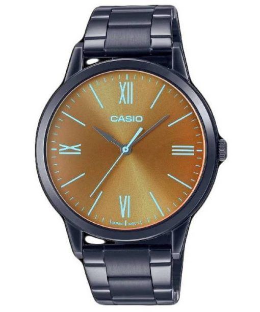 Montre Homme Casio Analogique Acier Inoxydable Cadran Marron Quartz MTP-E600B-1B MTPE600B-1