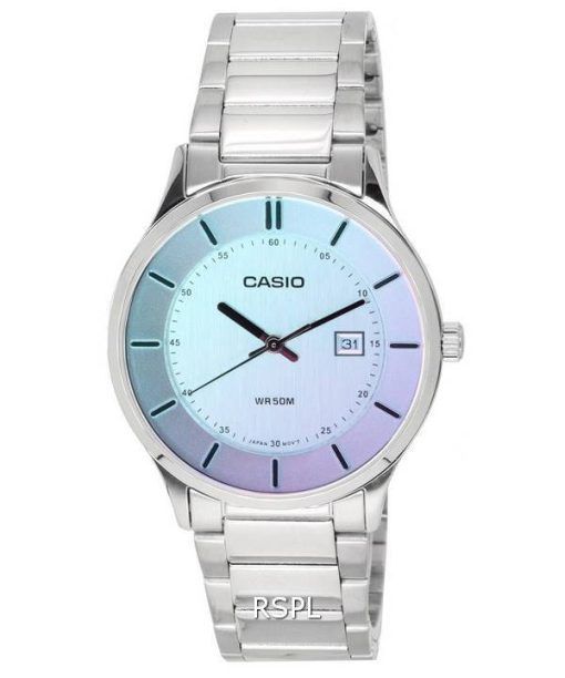 Montre Homme Casio Standard Analogique Acier Inoxydable Cadran Multicolore Quartz MTP-E605D-7E MTPE605D-7E