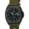 Montre Homme Casio Enticer Standard Analogique Vert Kaki Tissu Bracelet Quartz MTP-E715C-3A MTPE715C-3