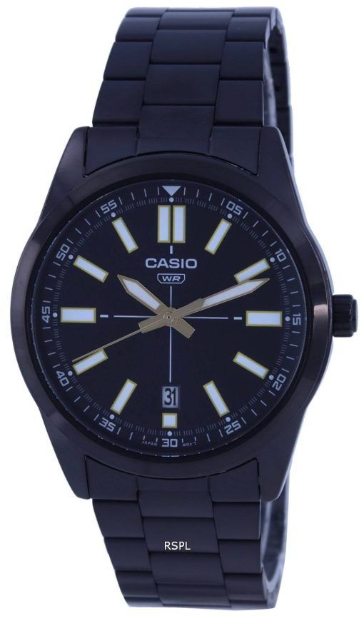 Montre pour homme Casio Classic cadran noir analogique MTP-VD02B-1E MTPVD02B-1