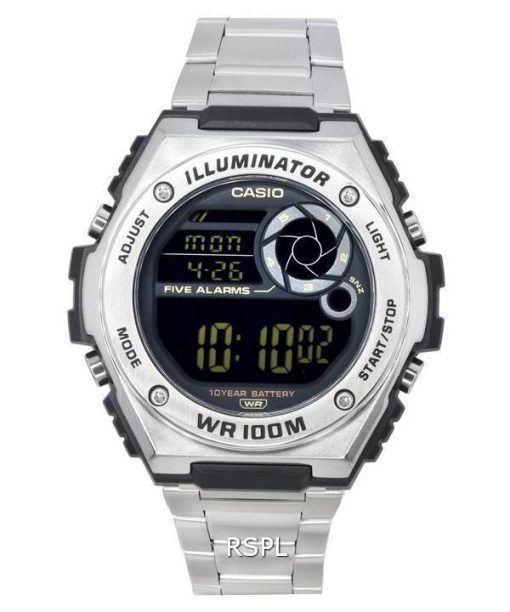 Casio Digital Cadran Noir Quartz MWD-100HD-1B MWD100HD-1B 100M Montre Homme